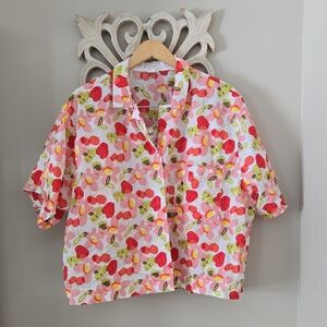 Aerie 2 Piece Pyjama Set Cherries XL